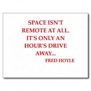 fred hoyle quote postcards