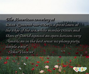 The American cemetery at Saint-Laurent-sur-Mer is a