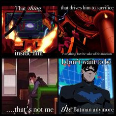 ... Justice League. It made me think of this quote from Young Justice More