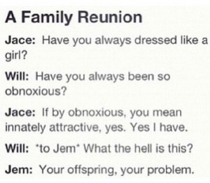 LOL. The Herondale family reunion.The Mortal Instruments, Shadowhunter ...