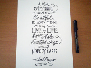 Lettering Quotes, Saul Bass