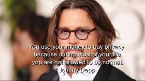 Johnny depp quotes sayings money life best famous