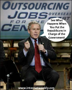 Bush: king of outsourcing!