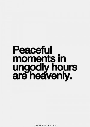 peaceful moments
