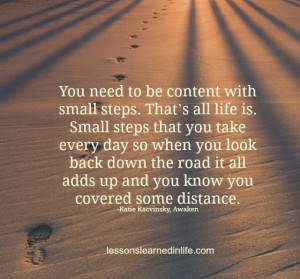 Small steps...