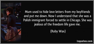 Mum used to hide love letters from my boyfriends and put me down. Now ...
