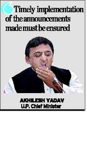 Accord top priority to law and order, Akhilesh tells babus - The Hindu