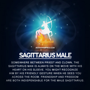 Sagittarius Male Personality Graphic