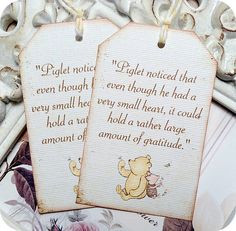 Winnie-the-Pooh Quote Upcycled Dictionary Art Print Friends Forever Piglet 