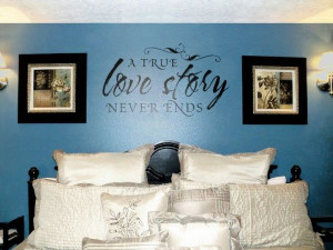 True Love Story Never Ends Vinyl Wall Quote