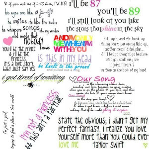 Taylor Swift Song Lyrics Quotes