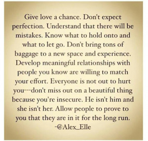 Give love a chance