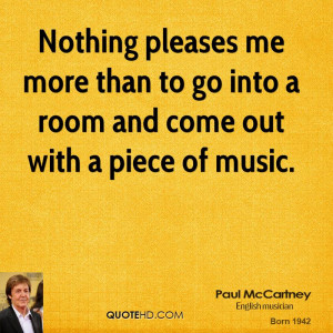 Paul McCartney Music Quotes