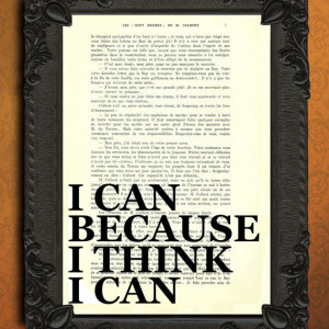 positive quote poster, stay positive, inspirational print, I can