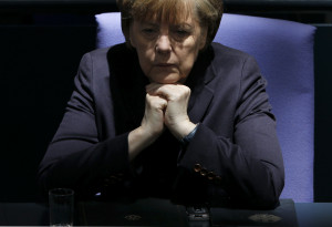 German Chancellor Merkel attends a session of Bundestag in Berlin