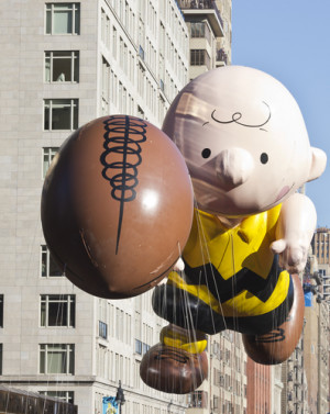 Charlie Brown balloon at the 2012 Macy’s Thanksgiving Day Parade ...
