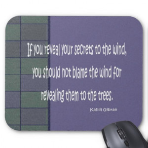 kahlil gibran quote mouse pad