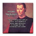 Political Theory: Machiavelli Tile Coaster