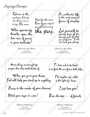 The Angel Company Rubber Stamps - Alphabets and Sayings