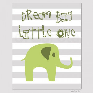 Dream Big Little One Baby Wall Art Print Quote Boys by ofCarola, $12 ...