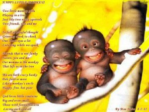 about monkeys a poem sketch from colorful monkey poems a rhyme about ...
