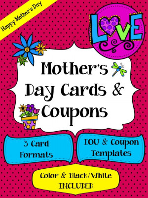 ... coupon templates coupon provider mothers day cards preparing cards