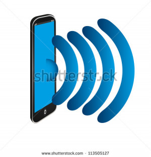 Mobile Phone Sign Stock Image