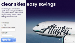 ... 500alaskamiles 500 FREE ALASKA AIRLINES MILES FOR AUTO INSURANCE QUOTE