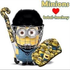 This does not need a caption. #minion #hockey #despicableme2 # ...