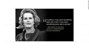 From the lips of Margaret Thatcher