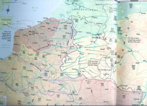 Oryginal plan of invasion in Normandy by COSSAC (Chief of Staff to the ...