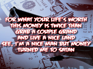 Murder Murder - Eminem Song Lyric Quote in Text Image