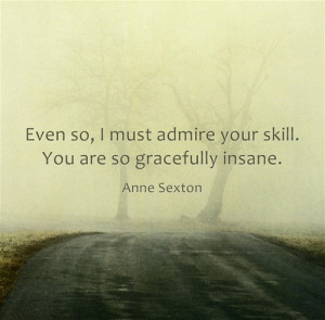 Even so, I must admire your skill. You are so gracefully insane.