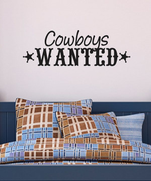 Take a look at this Black 'Cowboys Wanted' Wall Quote on zulily today!
