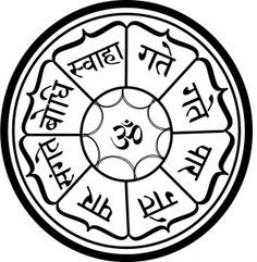 The Heart Sutra Wheel TADYATHA [OM] GATE GATE PARAGATE PARASAMGATE ...