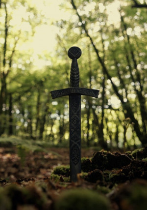 ... Merlin medieval sword excalibur fairytale celtic pagan wicca vikings