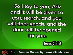 Thread: 15 Most Famous Quotes By Jesus Christ