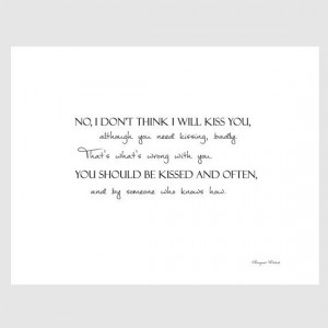 Rhett Butler Gone with the Wind Quote Paper Print with Scarlett O'Hara ...