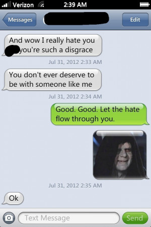 ... with my ex girlfriend and realizing I don’t give a fuck anymore