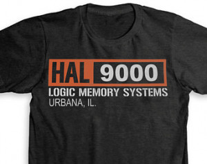 Hal 9000 (2001: A Space Odyssey) Mo vie Inspired T Shirt - Tri-Blend ...