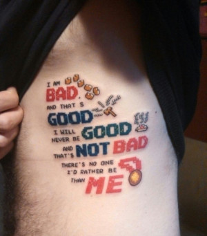 Wreck It Ralph Tattoo - really cute but not for me