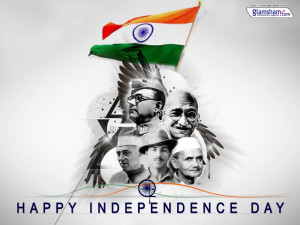 Happy Independence Day Indian Freedom Fighter Graphic