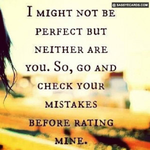 No One Is Perfect - #Perfect, #Quote
