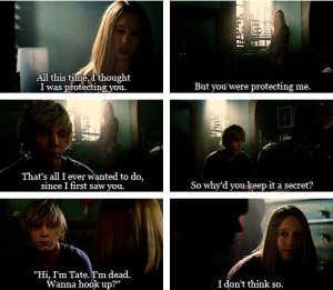 American Horror Story Murder House.Tate Langdon and Violet Harmon.