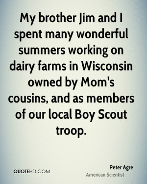 wonderful summers working on dairy farms in Wisconsin owned by Mom ...