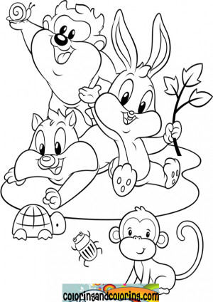 baby looney tunes characters colouring | Coloring and coloring pages