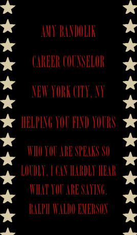 name:Amy bandolikjob:career counselorlocation:New York city, nypassion ...