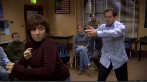 How did Michael get into improv?