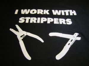 Electrician Wire Strippers Shirt 12volt 12V ac by WarholeDesigns, $20 ...