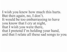 wish you knew~ |Quote| |I miss you| |Followback| |Breakup quotes ...